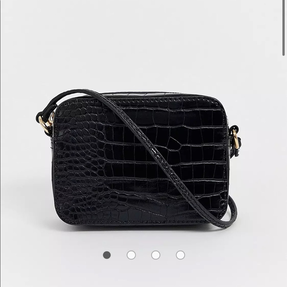ASOS Faux Croc Crossbody/Camera Bag